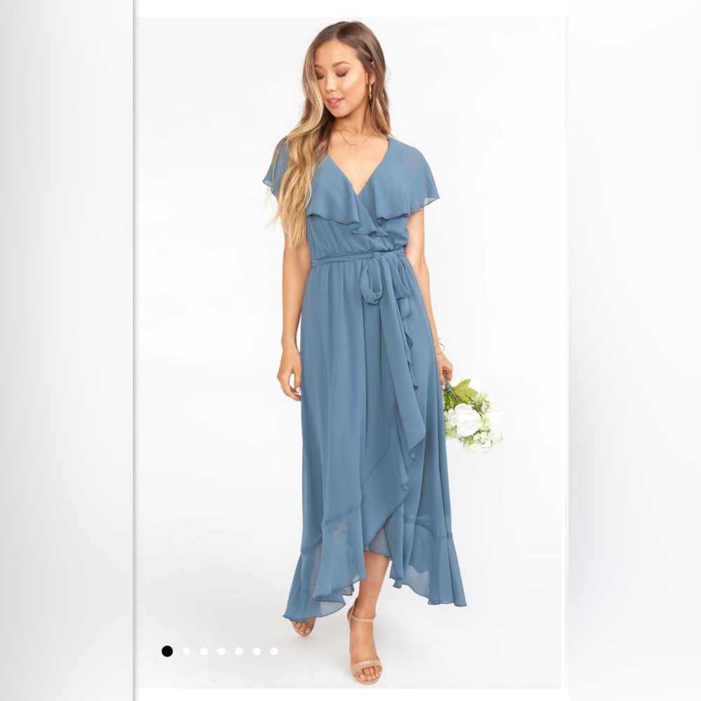 Show me your MuMu Jess Ruffle Midi Dress size medium